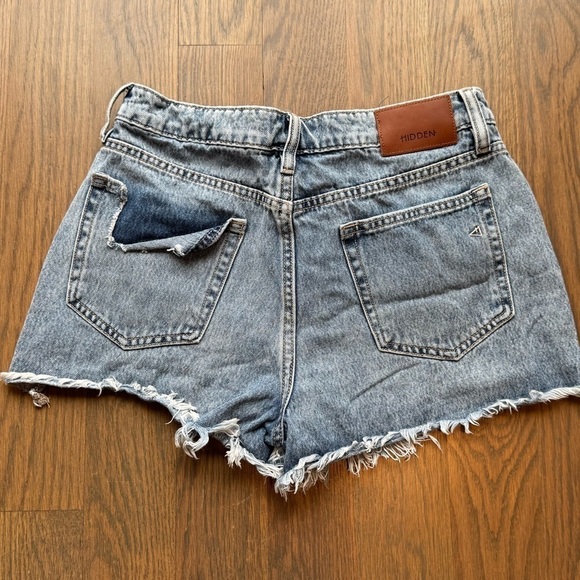 Hidden los angeles cutoff denim jean shorts boutique size M y2k H - Picture 8 of 8